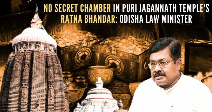 Dynamic Odisha Law Minister Prithviraj Harichandan Confirms: No Secret Chambers in Srimandir’s Ratna Bhandar